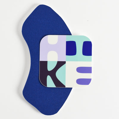 Hike Square Vinyl Sticker - Blues
