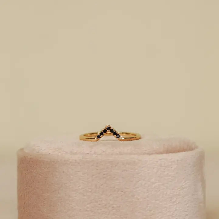 Gold Black Lambda  CZ