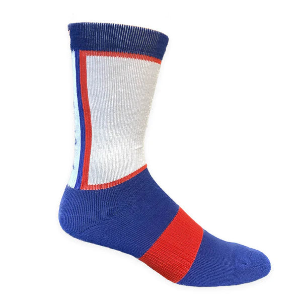 Minnesota crew sock in Red, White and Blue