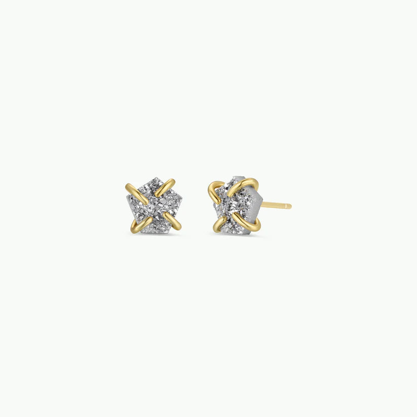 Silver Druzy Prong