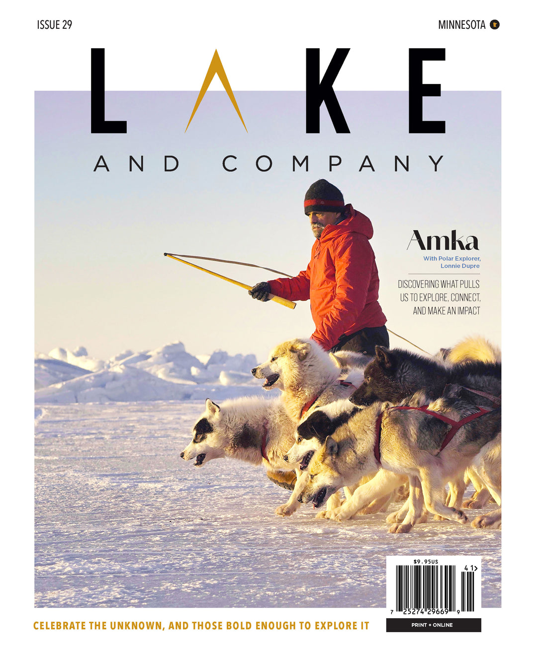 Lake and Company Magazine Issue 29 Amka with polar explorer, lonnie dupre