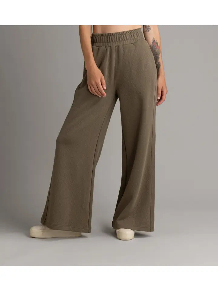 Kaya Quilted Wide Leg Pants