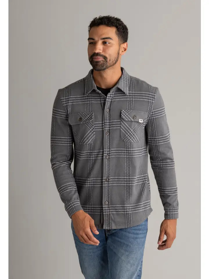 Lichen Stretch Button Down