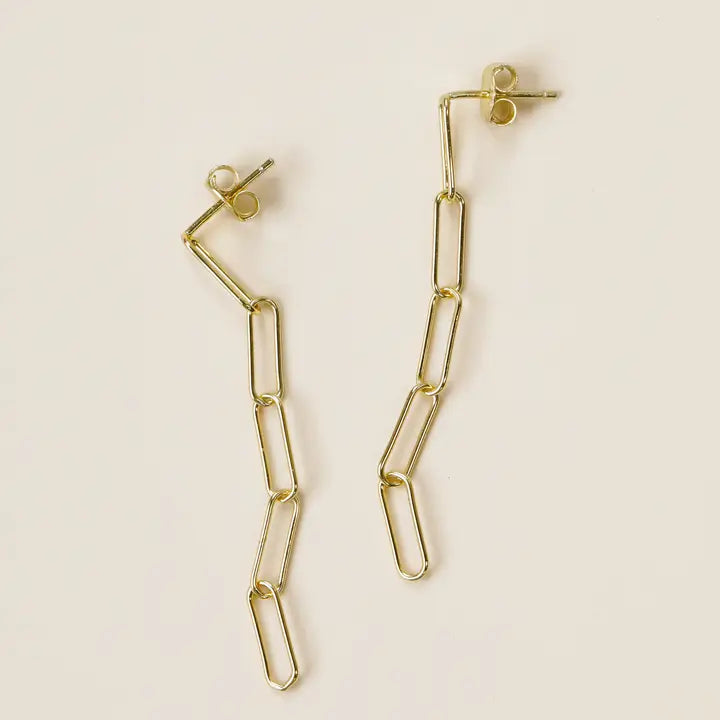 Link Drop - Gold Earrings
