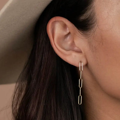 Link Drop - Gold Earrings
