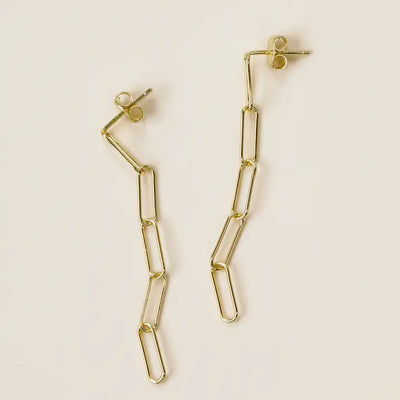 Link Drop - Gold Earrings