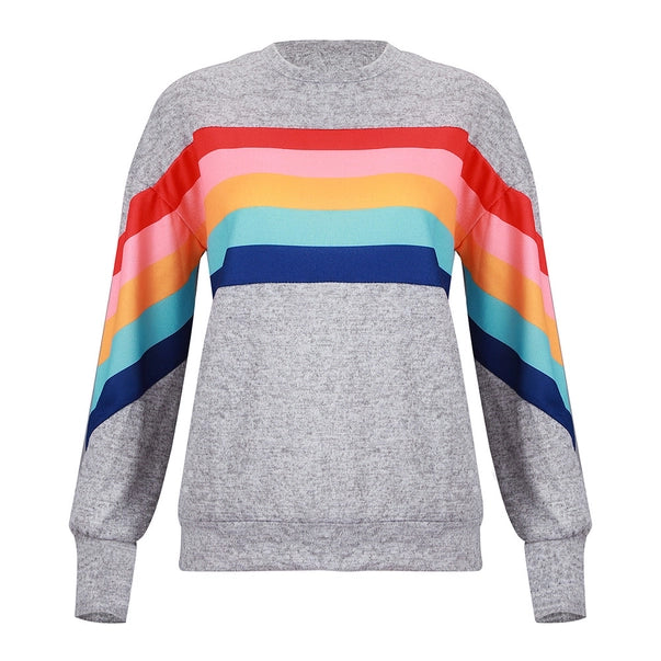 Rainbow Pattern Pullover