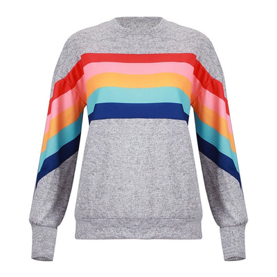 Rainbow Pattern Pullover