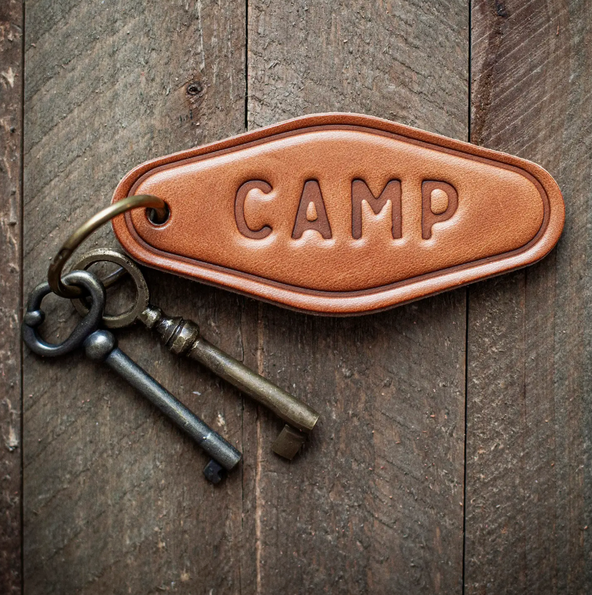 Camp Leather Keychain Motel Style