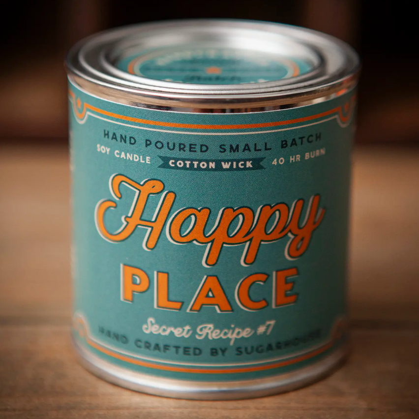 Happy Place Soy Paint Can Candle