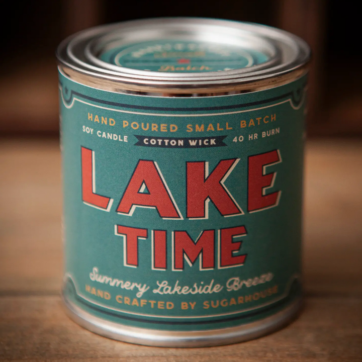 Lake Time Soy Paint Can Candle