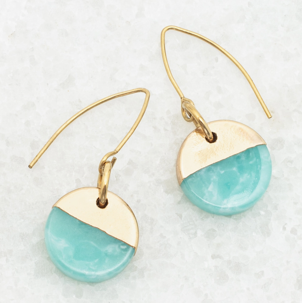 Refresh Earrings in Aqua