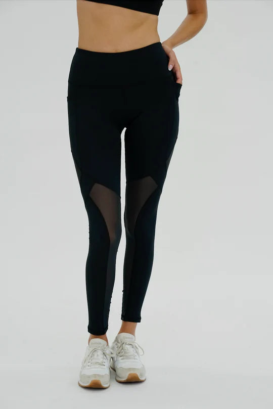 Seaav High-Rise Mesh Legging with Pockets
