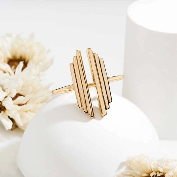 Adjustable Stepped Bar Ring