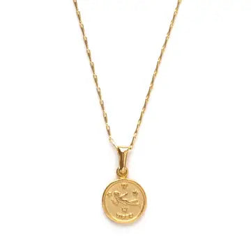 TINY ZODIAC MEDALLION