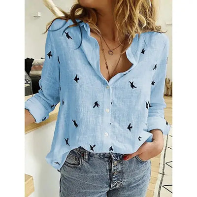 Casual Loose Long-Sleeve Shirt