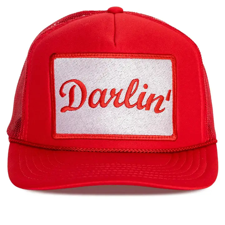Darlin' Trucker Hat in Red