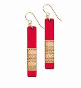 Lines Long Earrings