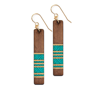 Lines Long Earrings