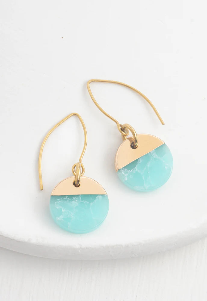 Refresh Earrings in Aqua
