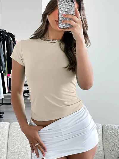 Solid Short Sleeve T-Shirt