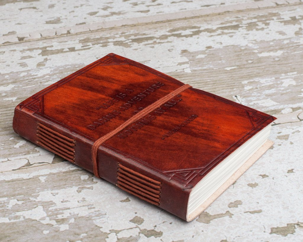 "A Daring Adventure" Handmade Leather Journal - The Lake and Company