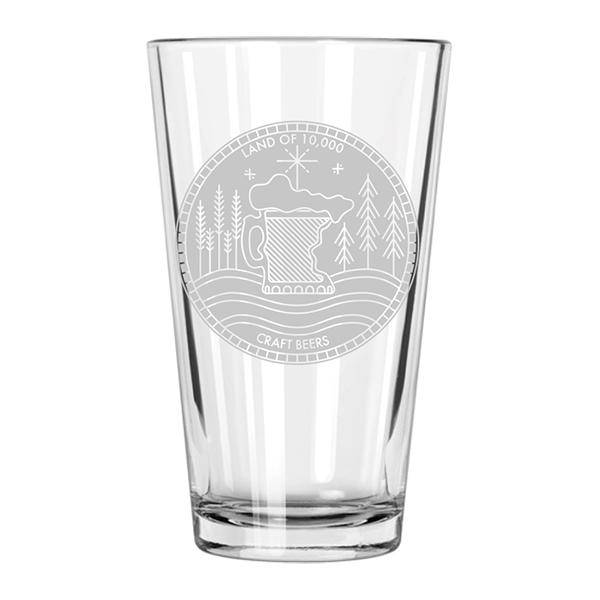 Land of 10K Craft Beers Pint Glass - The Lake and Company
