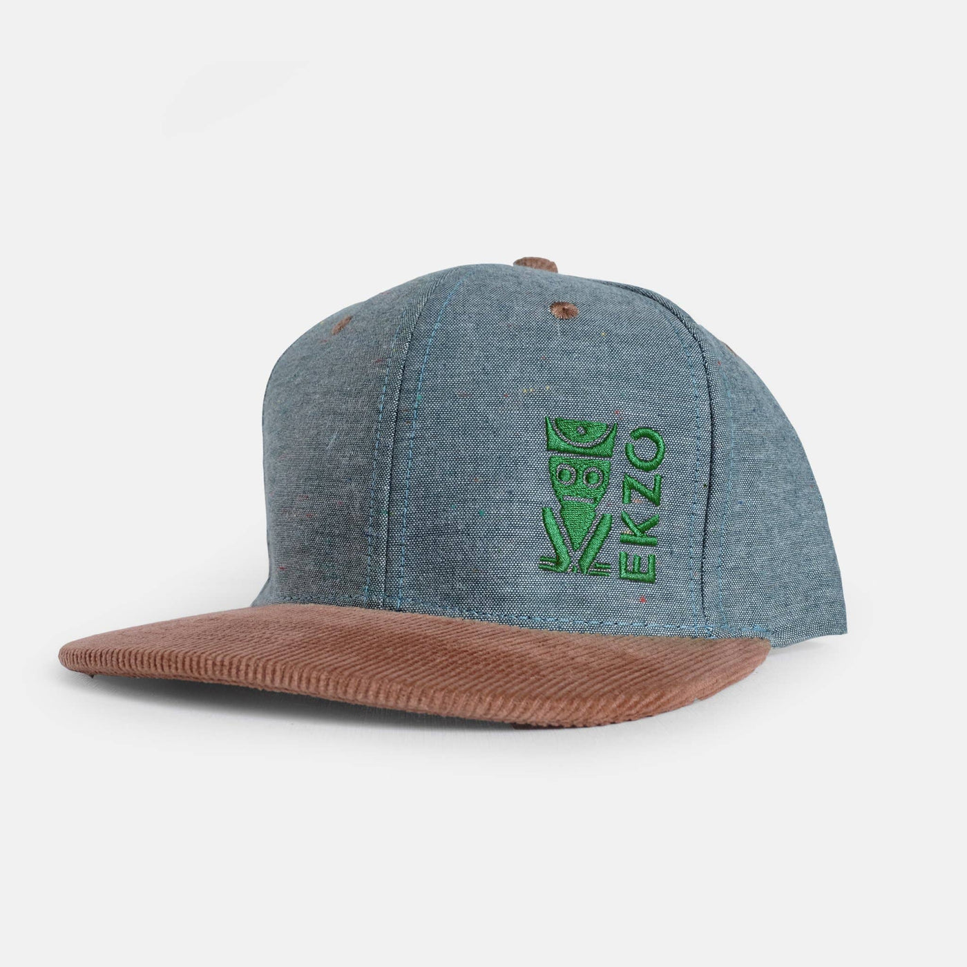 Corduroy Green Brown Hat - The Lake and Company