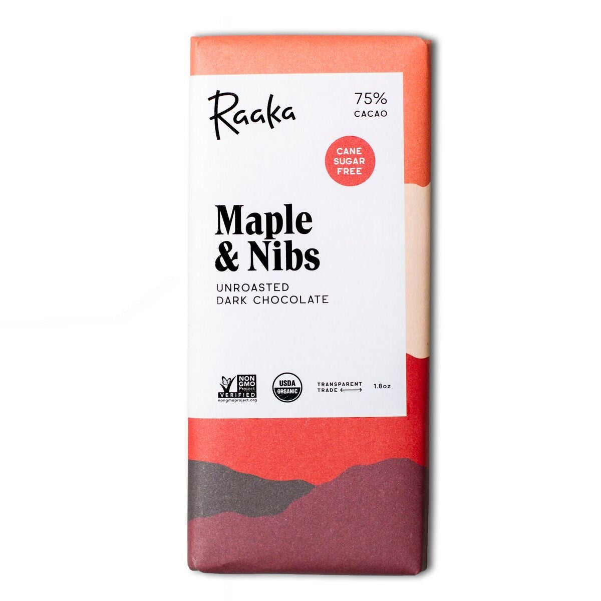 75% Maple & Nibs Chocolate Bar - The Lake and Company