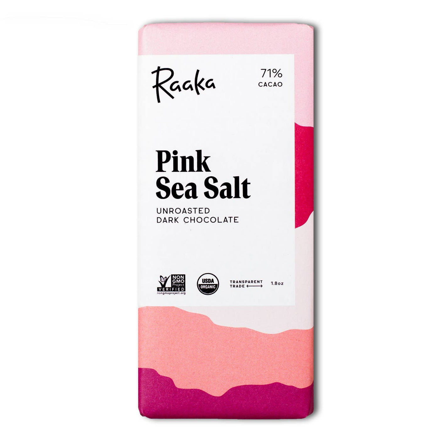 71% Pink Sea Salt Chocolate Bar - The Lake and Company