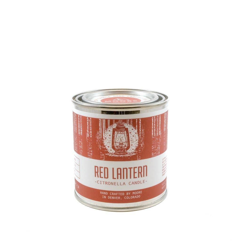Red Lantern Citronella Candle-1/2 Pint - The Lake and Company