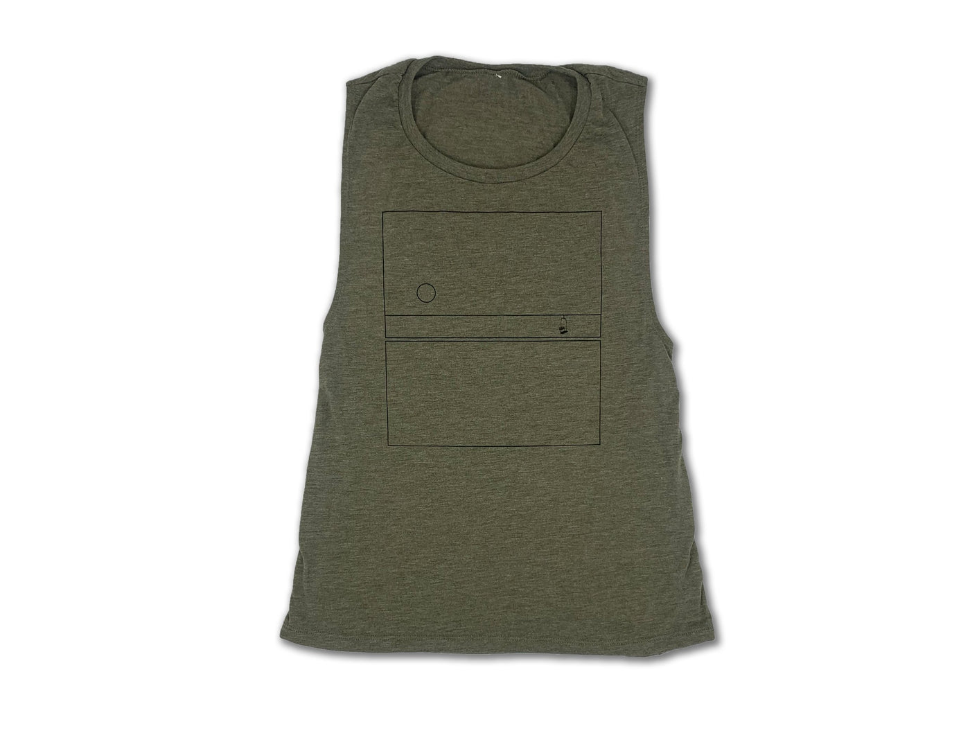 Abstract Chairlift Muscle T - Heather Olive