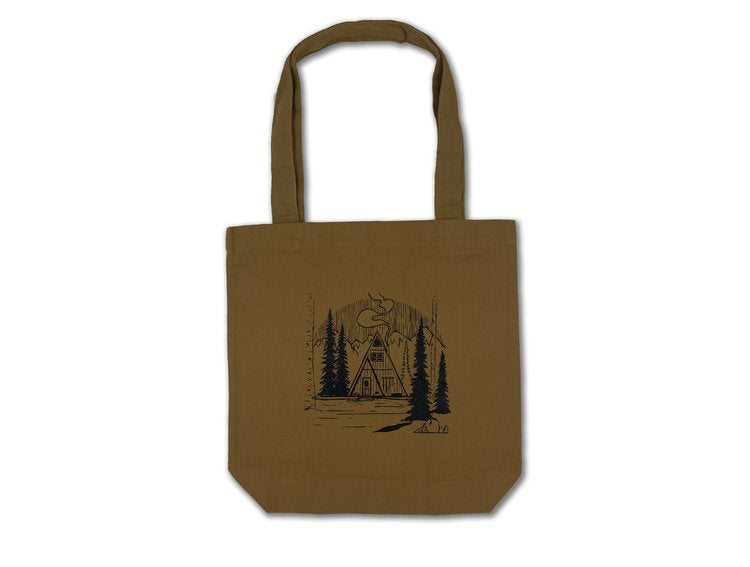Cozy Cabin Carry Tote Bag - Camel