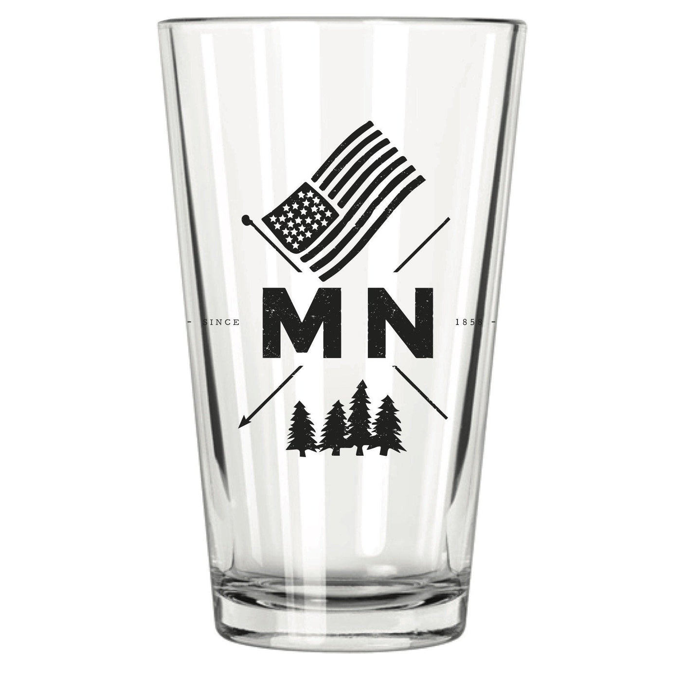 True Minnesotan Pint Glasses - The Lake and Company