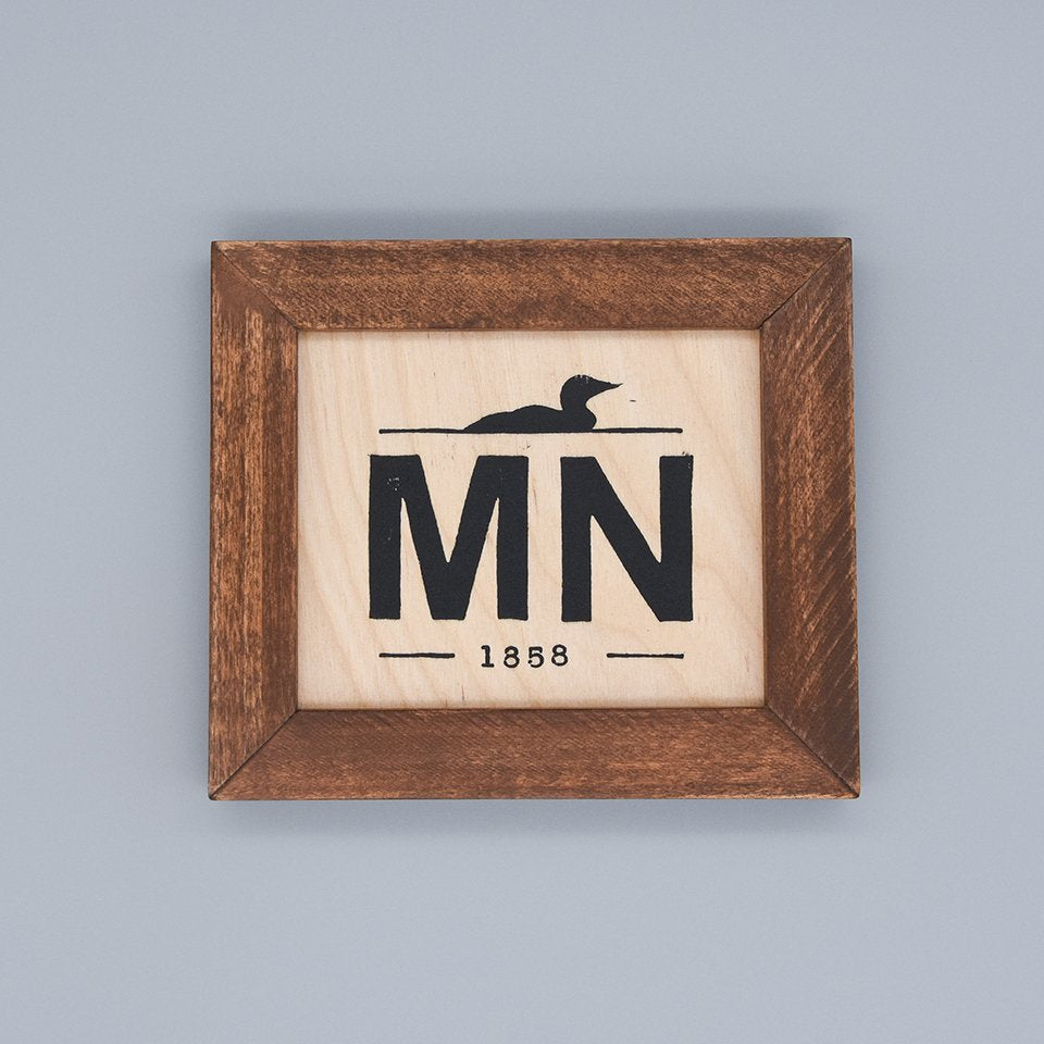 MN Est Mini Wood Print