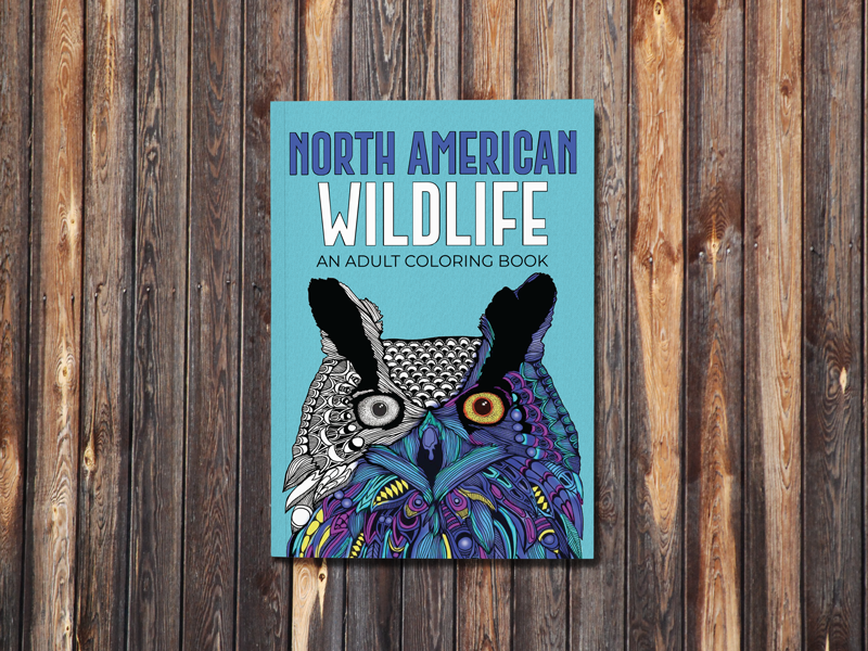 North American Wildlife - An Adult Coloring Book - The Lake and Company