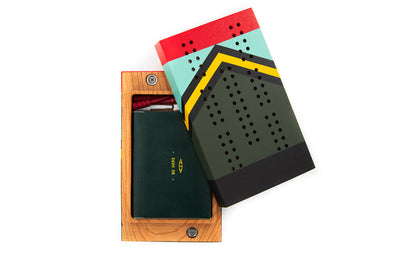 Sanborn Artisan Painted Travel Cribbage Boards - Multiple Colors - The Lake and Company