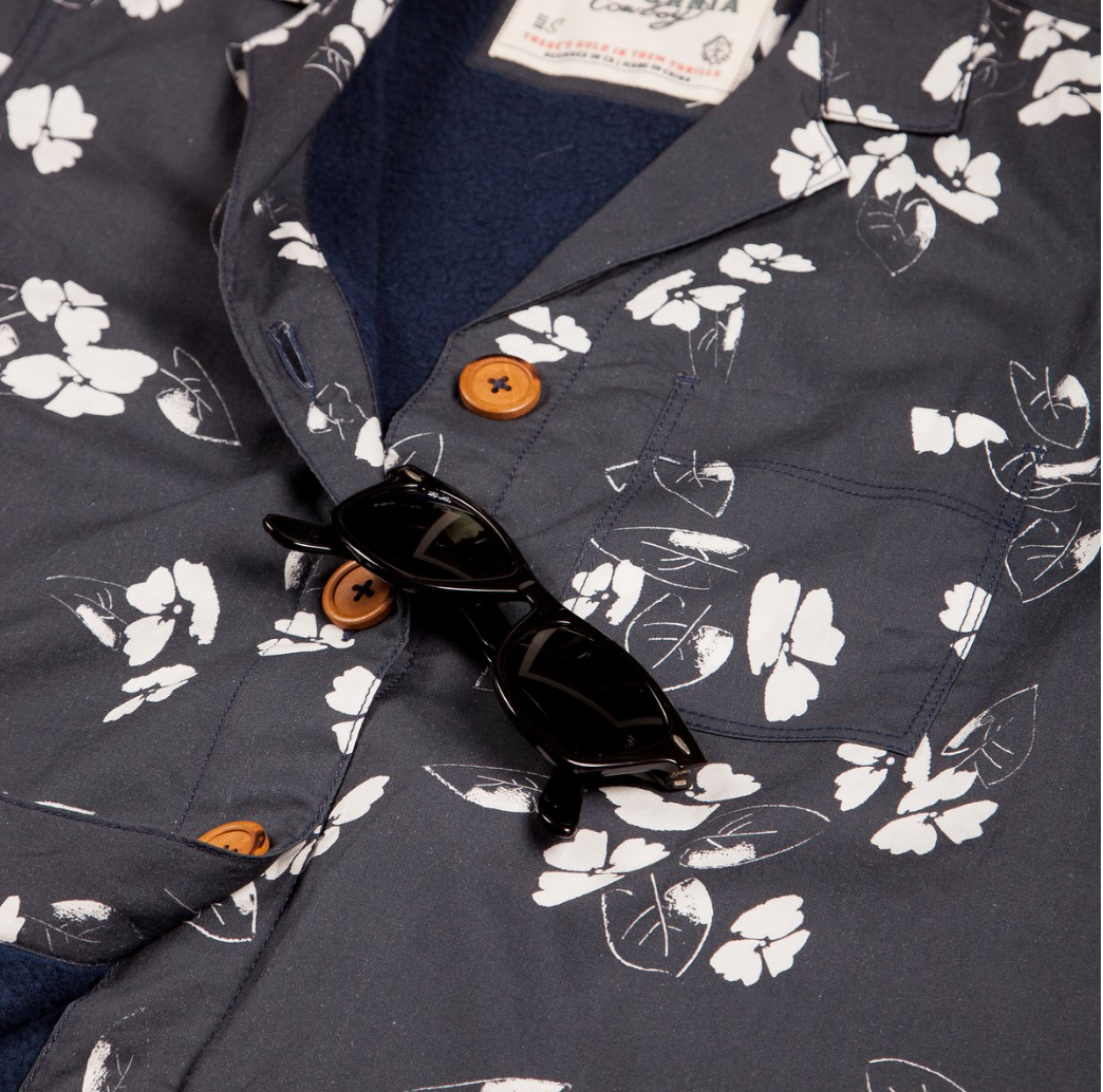 Women's High Water Shirt - California Poppy Washed Navy - The Lake and Company