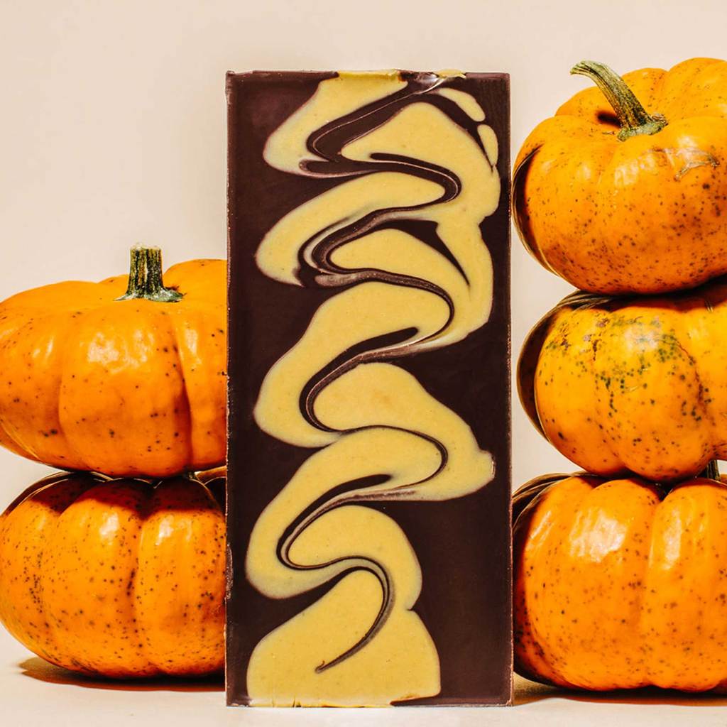 60% Pumpkin Swirl Chocolate Bar