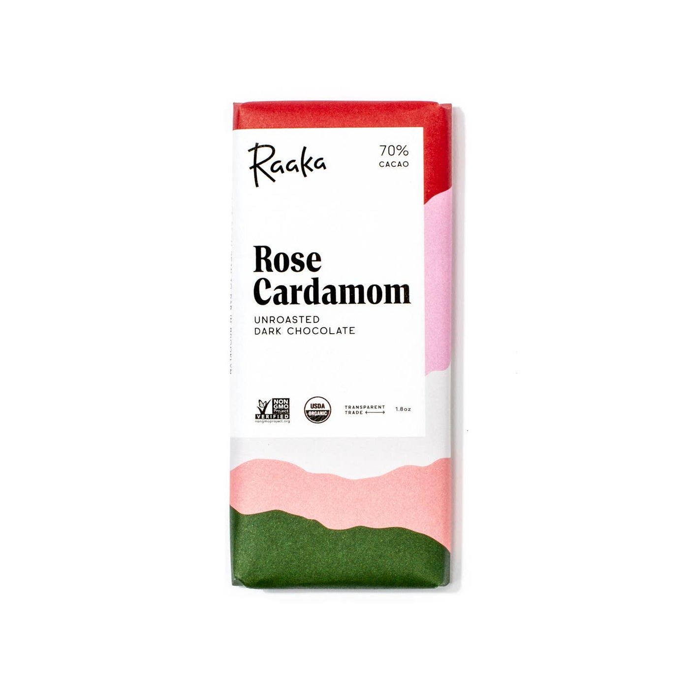 70% Rose Cardamom Chocolate Bar