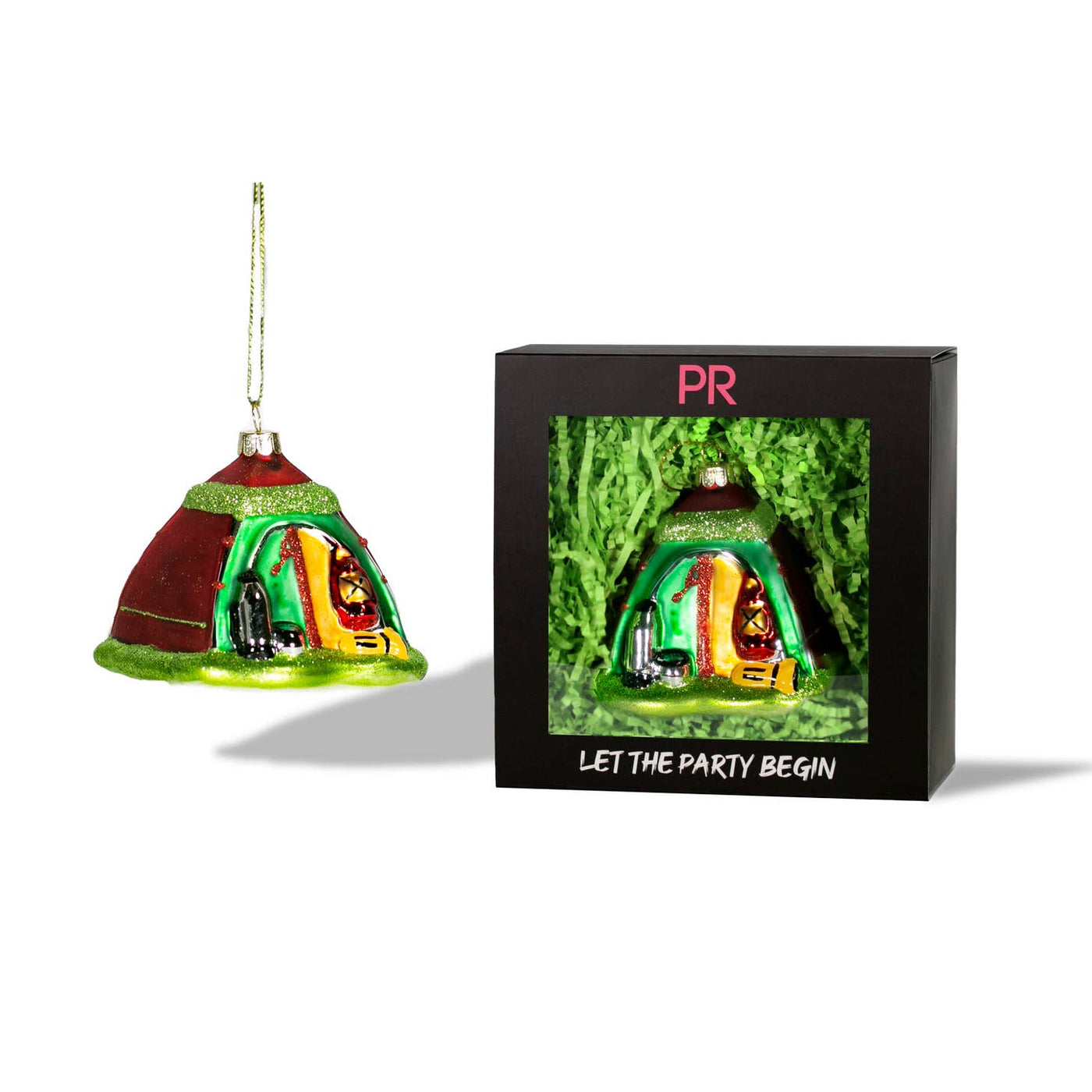 Party Rock Glass Ornaments - Multiple Styles