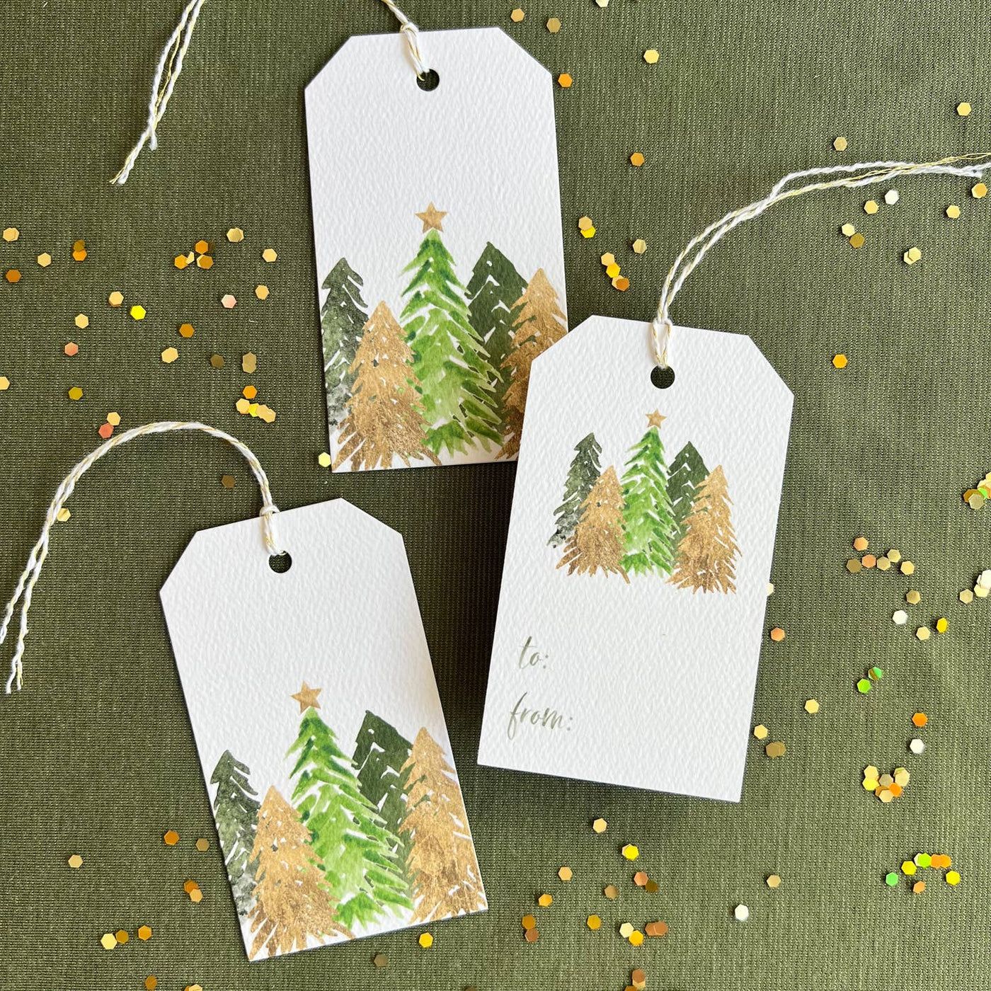 Holiday Gift Tags, Set of 8