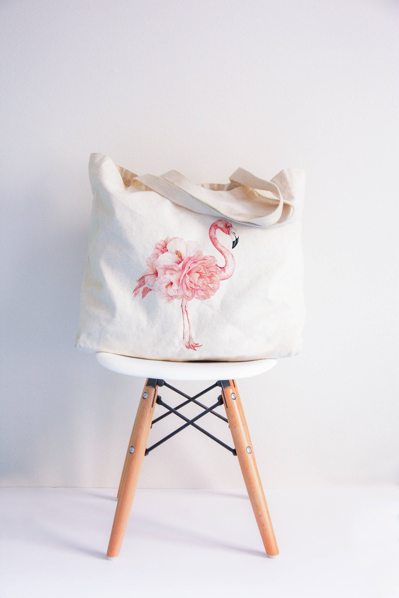 Watercolor Flamingo XL Tote Bag - The Lake and Company