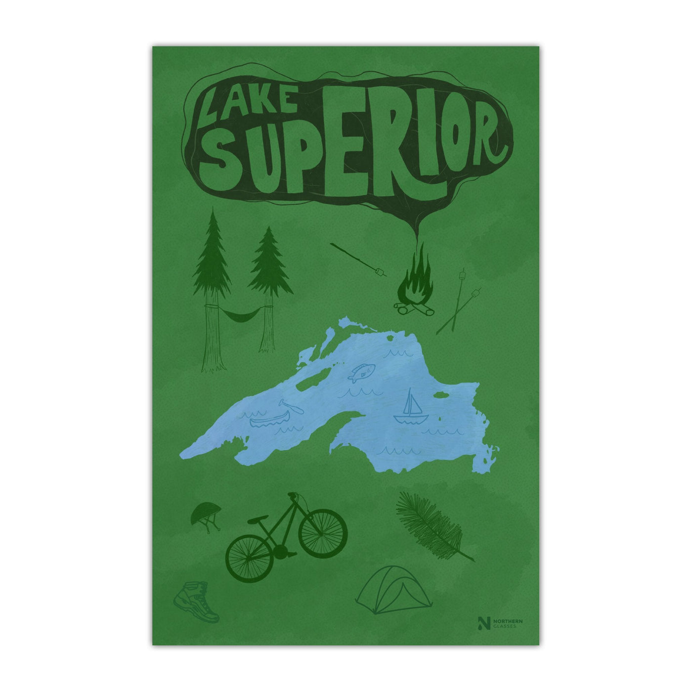 Lake Superior Poster - The Lake and Company
